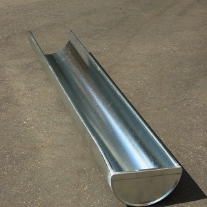Ereszcsatorna végzárt  2m-es aluminium normál