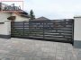 Íves kerítés léc  két oldalon famintás sötét dió felület 11,5 cm széles 4 db rögzítőcsavarral ingyenes szállítással!