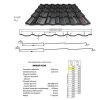 Amalfi Plus  0,45mm kiselemes cserepeslemez 1200mmx730mm